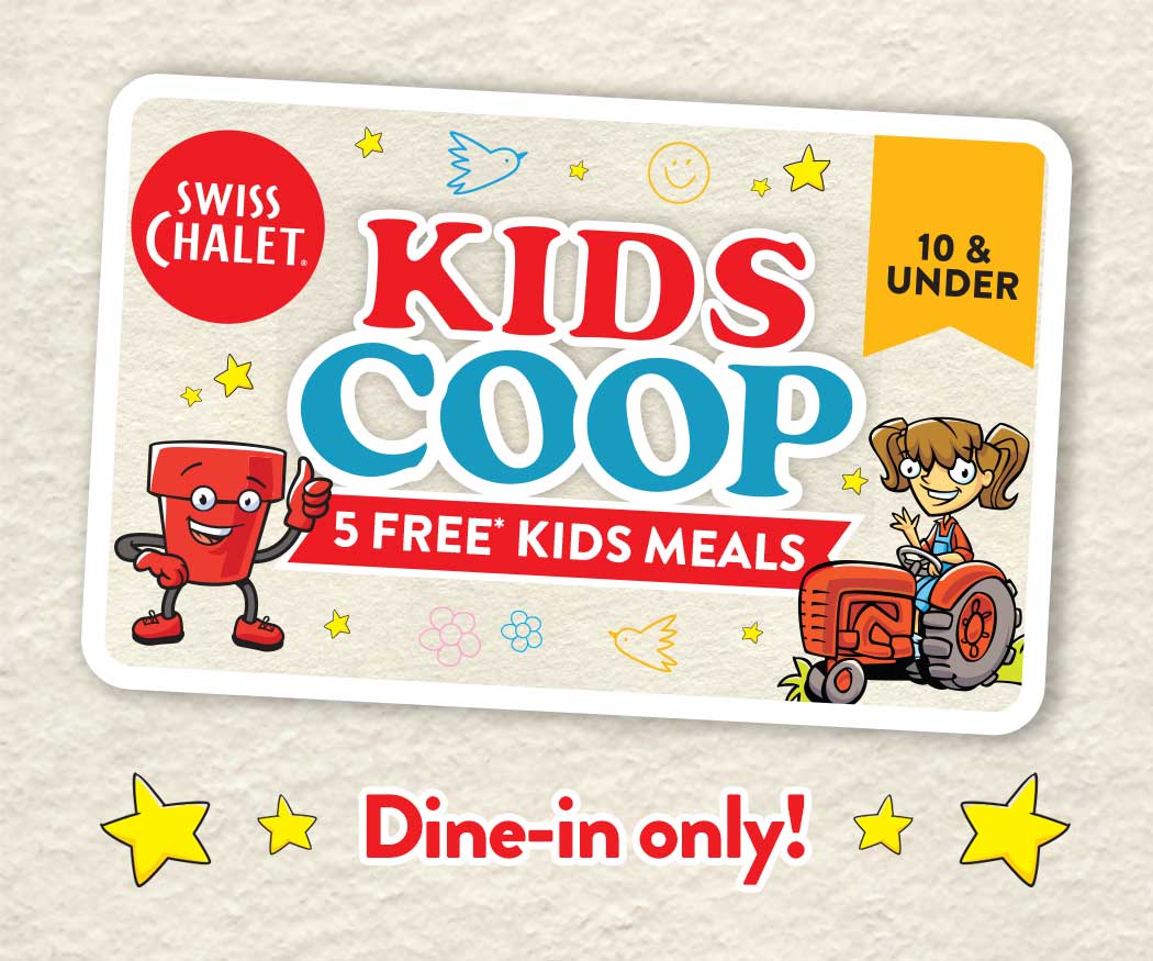 BUY A KIDS MEAL, GET 5 FREE